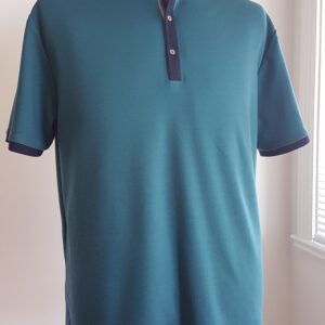 t-shirt patte boutonnage et col mao